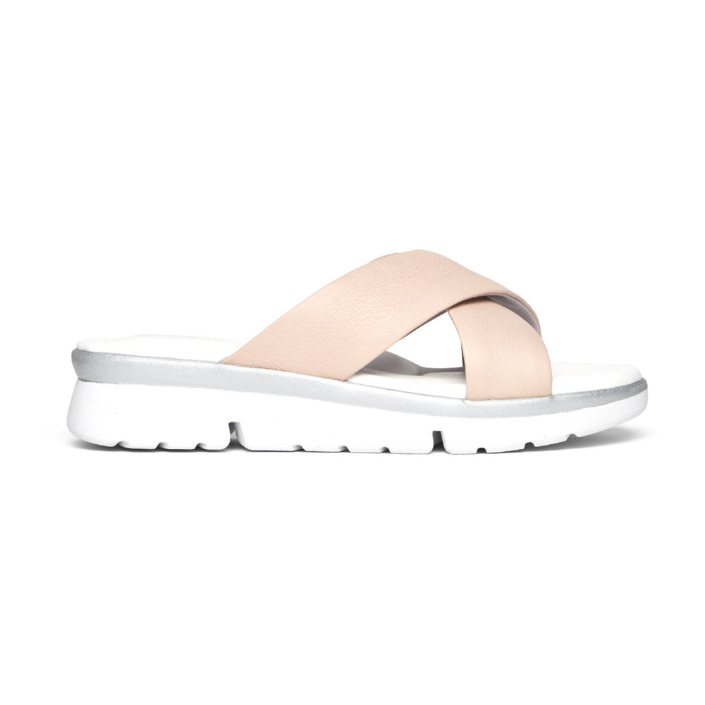 Rockport Womens Sandals Pink/White - R-Evolution - UK 671-NLHKZJ